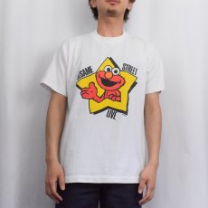 画像2: 90's ELMO USA製 "SESAME STREET LIVE" キャラクタープリントTシャツ L (2)