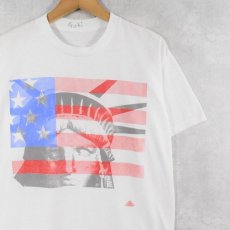 画像1: 80〜90's The Statue of Liberty 星条旗プリントTシャツ (1)