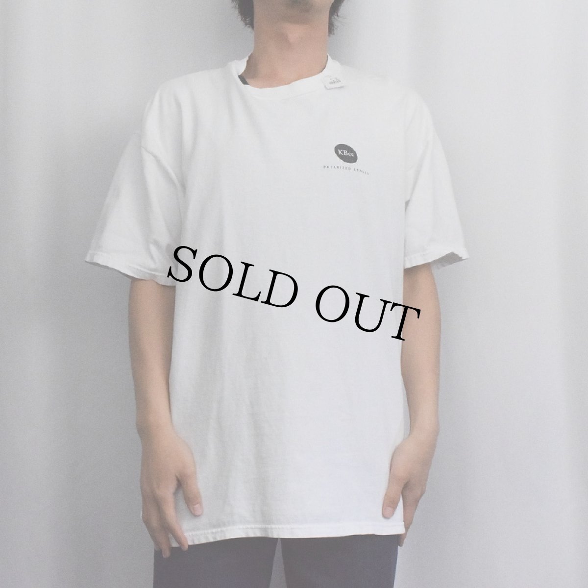 画像3: 90's KBco PORIZED LENSES ”FUSION” 眼鏡レンズ企業プリントTシャツ XL (3)