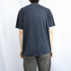 画像3: POOLE CYCLE PARTS バイクカスタムショップ ポリエステル×コットンプリントTシャツ NAVY L (3)