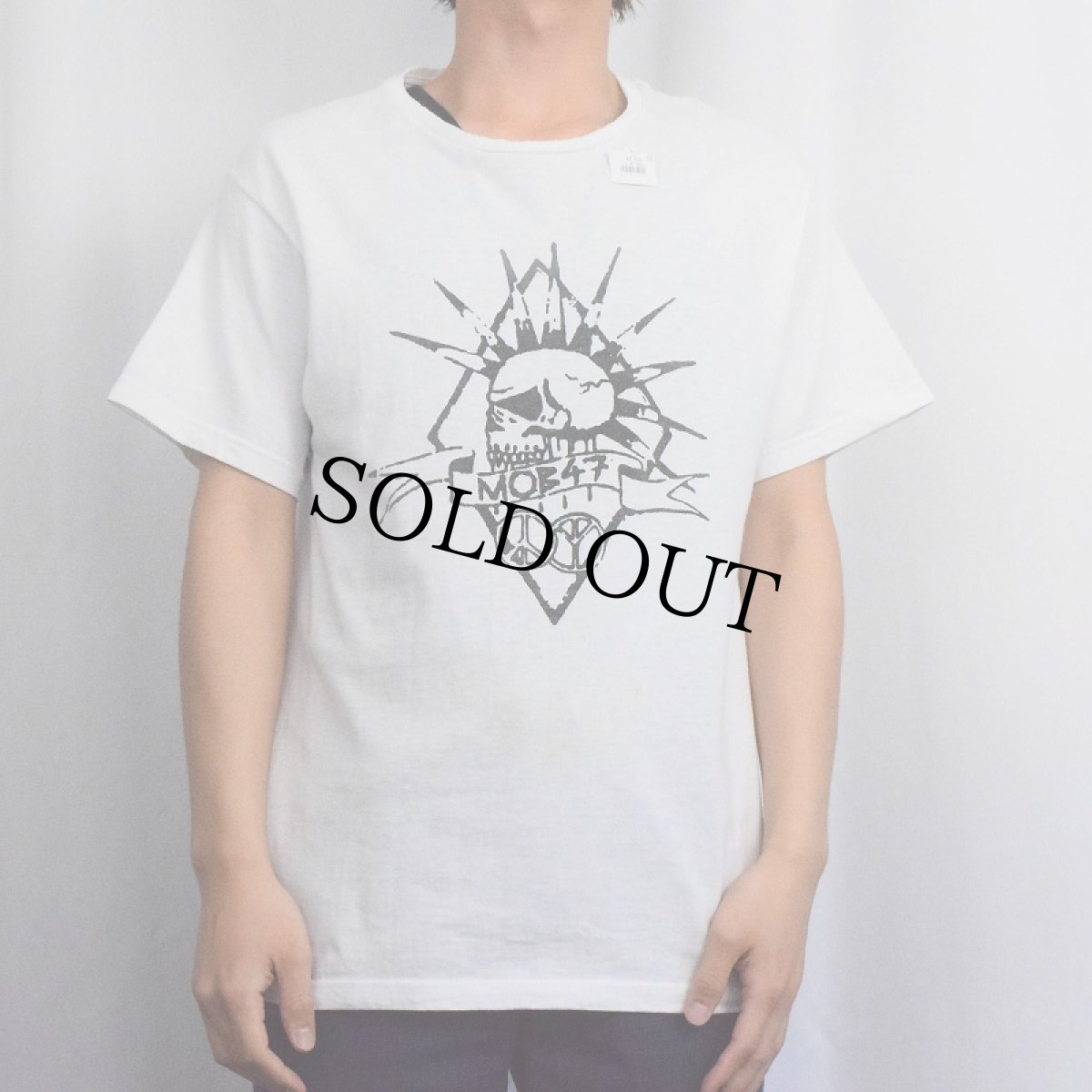 画像2: 2000's MOB 47 ハードコアパンクバンドTシャツ M (2)