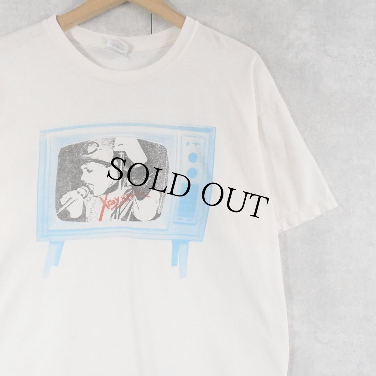 画像1: 2000's "X-Ray Spex" パンクロックバンドTシャツ L (1)