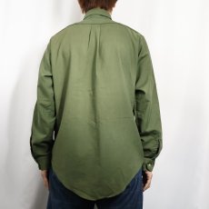 画像3: 60's Bambergers ポリエステル×コットンボタンダウンシャツ M (3)