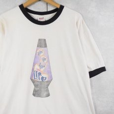 画像1: 90's Miller Lite USA製 ビールメーカー プリントリンガーTシャツ XL (1)