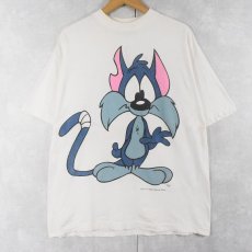 画像1: TINYTOONS "FURRBALL" キャラクタープリントTシャツ XL (1)