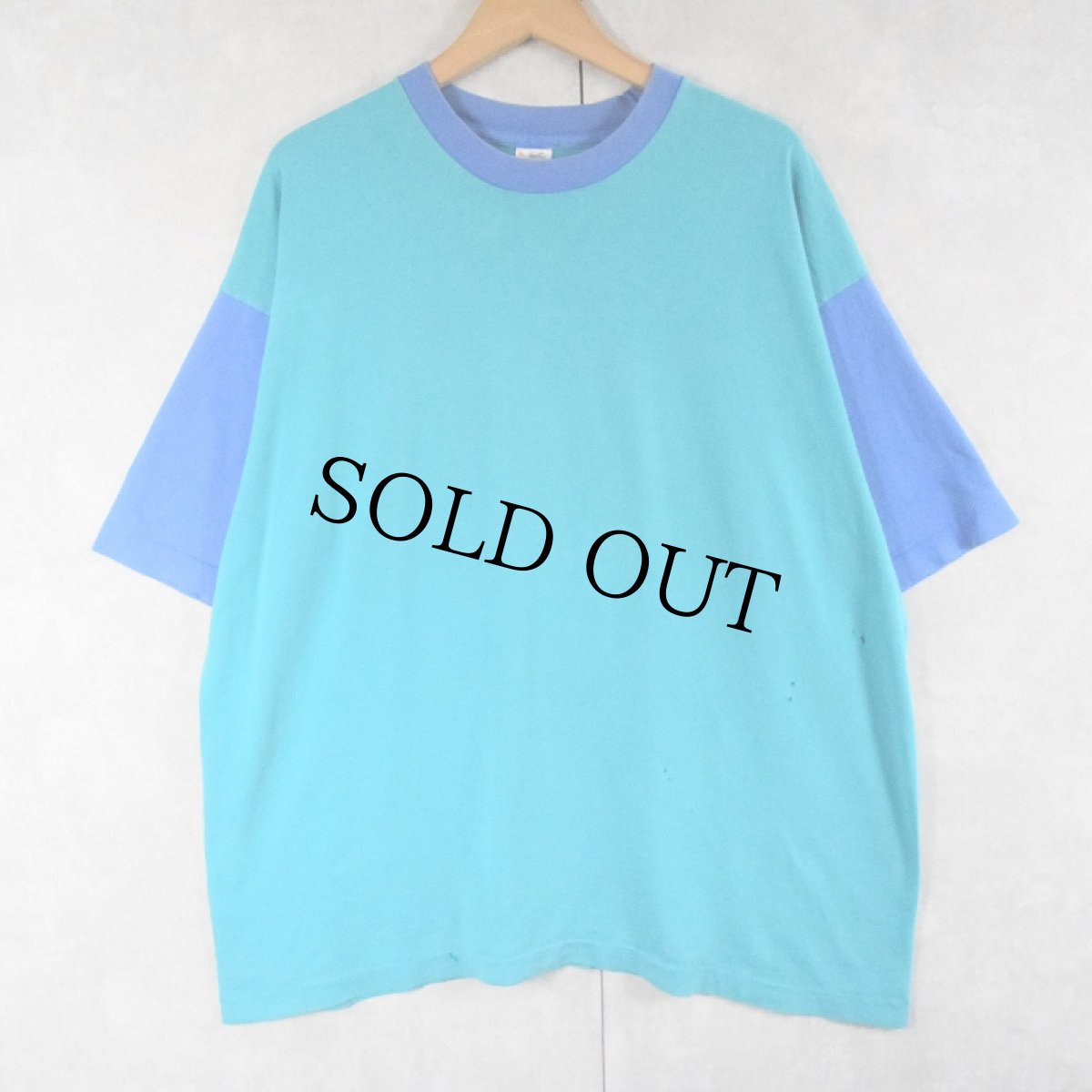 画像1: 90's FRUIT OF THE LOOM USA製 2トーン 無地Tシャツ XL (1)