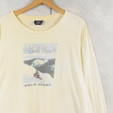 画像1: 90's POLO SPORT Ralph Lauren プリントロンT L (1)