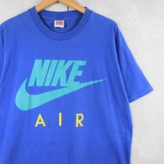 画像1: 90's NIKE AIR 銀タグ ロゴプリントTシャツ L (1)