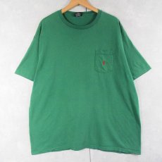 画像1: 90's POLO Ralph Lauren USA製 ロゴ刺繍 ポケットTシャツ XL (1)