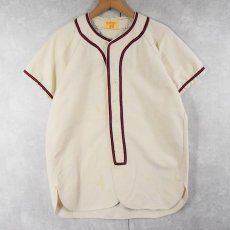 画像1: 60's Wilson USA製 ウールベースボールシャツ SIZE38 (1)