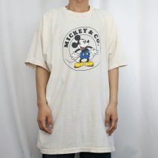 画像2: 80〜90's Disney MICKEY＆Co. キャラクタープリントTシャツ XXXL (2)