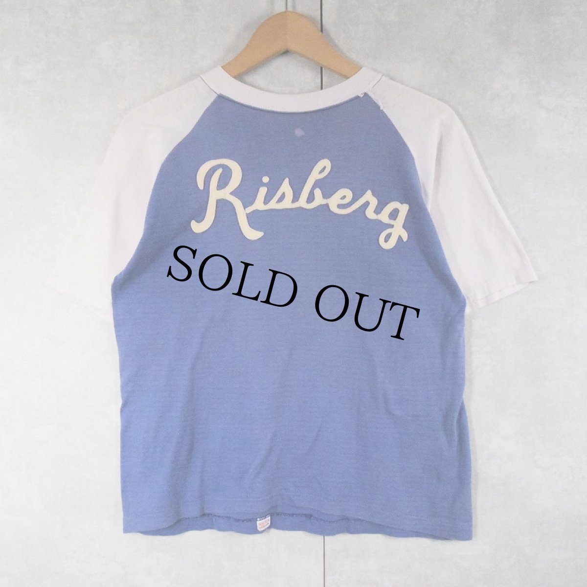 画像2: 50's WILTON "Risberg" フェルトワッペン ラグランTシャツ (2)