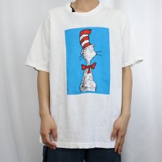 画像2: 90's Dr.Seuss THE CAT IN THE HAT キャラクタープリントTシャツ XL (2)