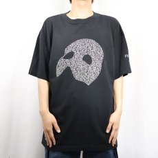 画像2: 90's The PHANTOM of the OPERA ミュージカルプリントTシャツ BLACK XL (2)