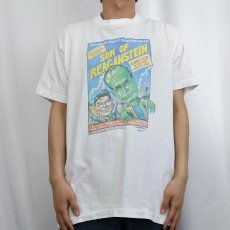 画像2: 80〜90's George Bush ”SON OF REAGANSTEIN" 元大統領プリントTシャツ L  (2)