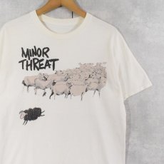 画像1: MINOR THREAT "Out Of Step" ハードコア・パンクバンドプリントTシャツ (1)