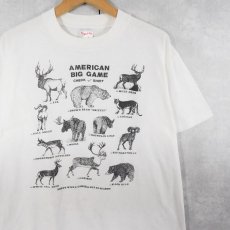 画像1: 90's〜 USA製 アニマルプリントTシャツ L (1)