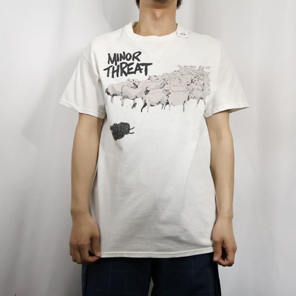 バンドTシャツ マイナースレッド バンT 音楽 ミュージック 白 ホワイト