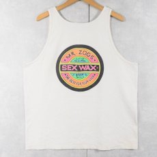 画像1: 90's SEX WAX USA製 ロゴプリントタンクトップ XL (1)