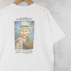 画像1: "dillon DAM brewery" Vincent Van Gogh パロディプリントTシャツ L (1)