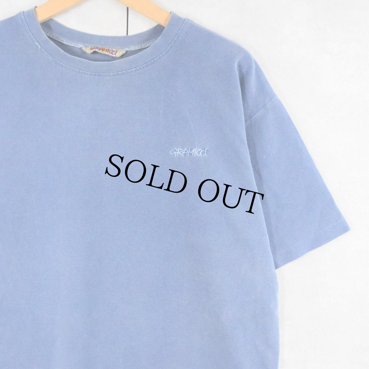 画像1: 90's GRAMICCI ロゴ刺繍 鹿の子Tシャツ (1)