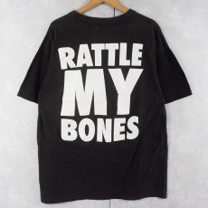 画像2: 90's WILD ELEPHANT "RATTLE MY BONES" スカル 蓄光プリントTシャツ BLACK XL (2)