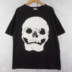 画像1: 90's WILD ELEPHANT "RATTLE MY BONES" スカル 蓄光プリントTシャツ BLACK XL (1)