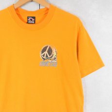 画像2: GOCTHA ピースマーク×スカル プリントTシャツ (2)