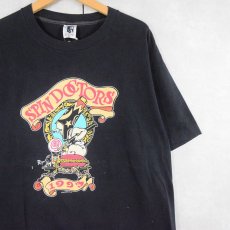 画像1: 90's SPINDOCTORS USA製 オルタナティヴ・ロックバンド プリントTシャツ BLACK XL (1)