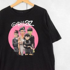 画像1: GORILLAZ ロックバンドTシャツ BLACK (1)