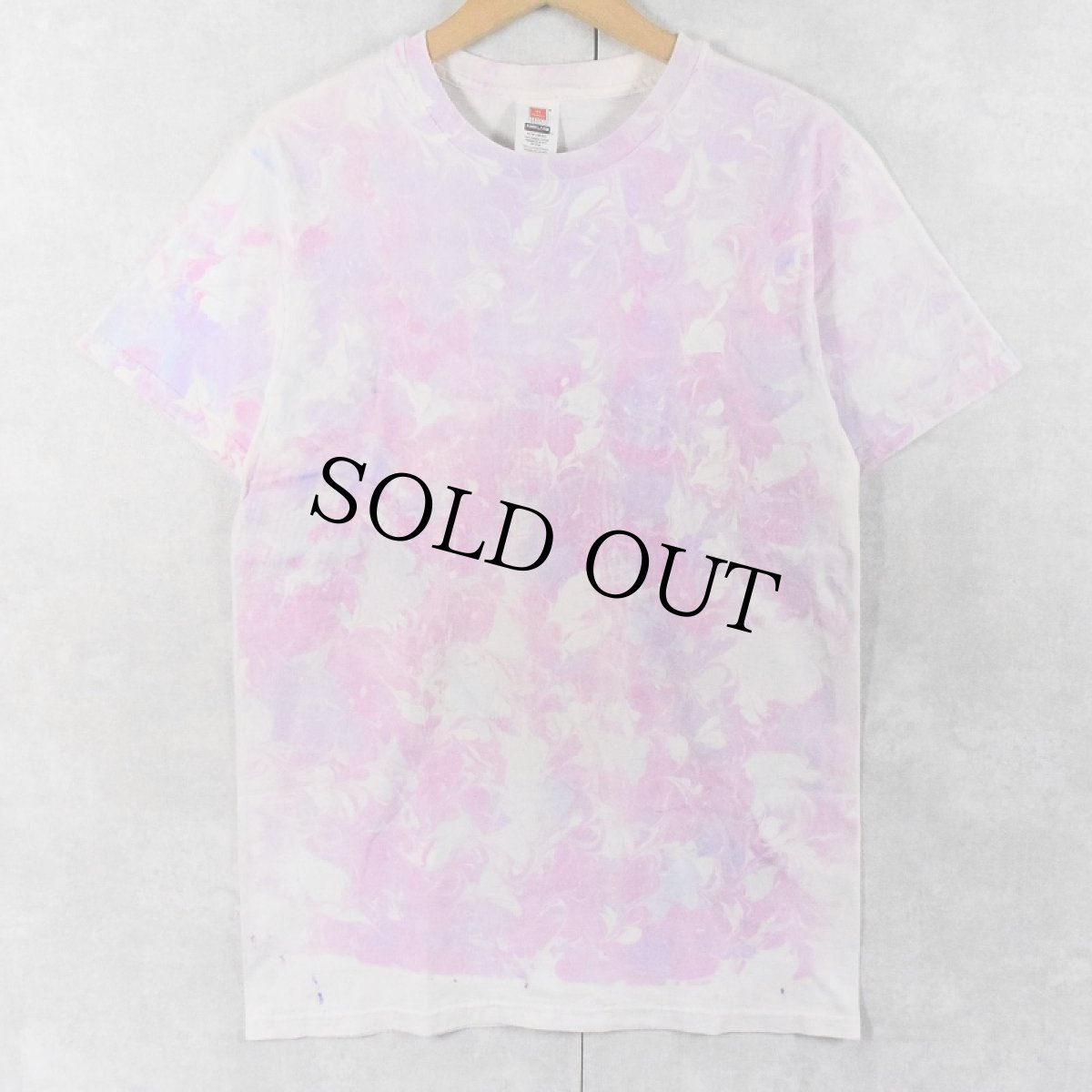 画像1: Hanes マーブル染め Tシャツ M (1)