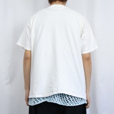 画像3: 90's Listen Honey USA製 "I Know about STRESSED..." イラストプリントTシャツ XL (3)