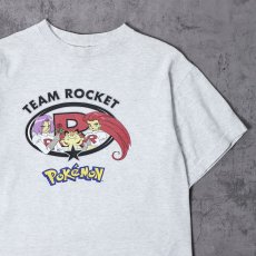 画像1: 90's〜 POKEMON "TEAM ROCKET" キャラクタープリントTシャツ XL (1)