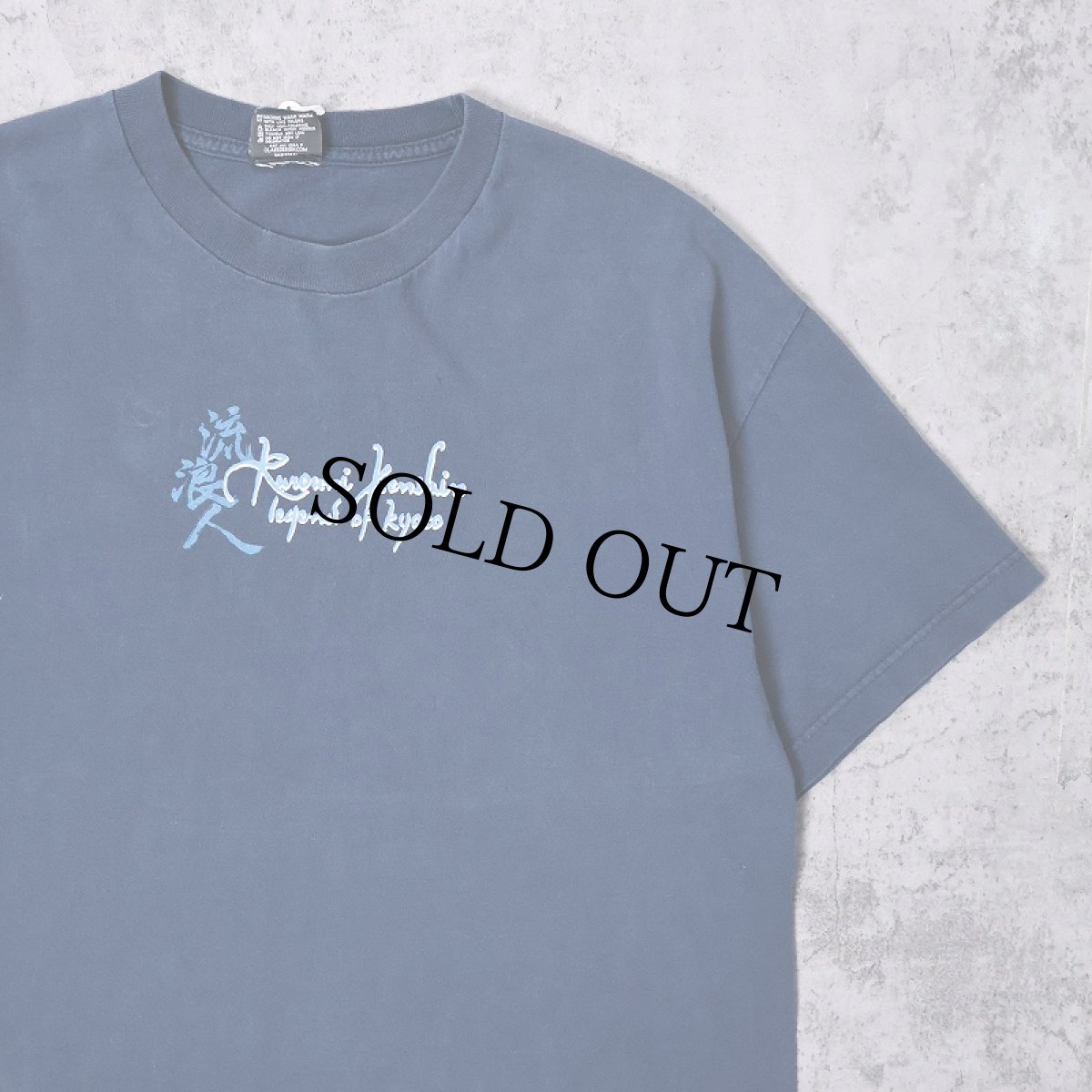 画像2: るろうに剣心 キャラクタープリントTシャツ NAVY XL (2)