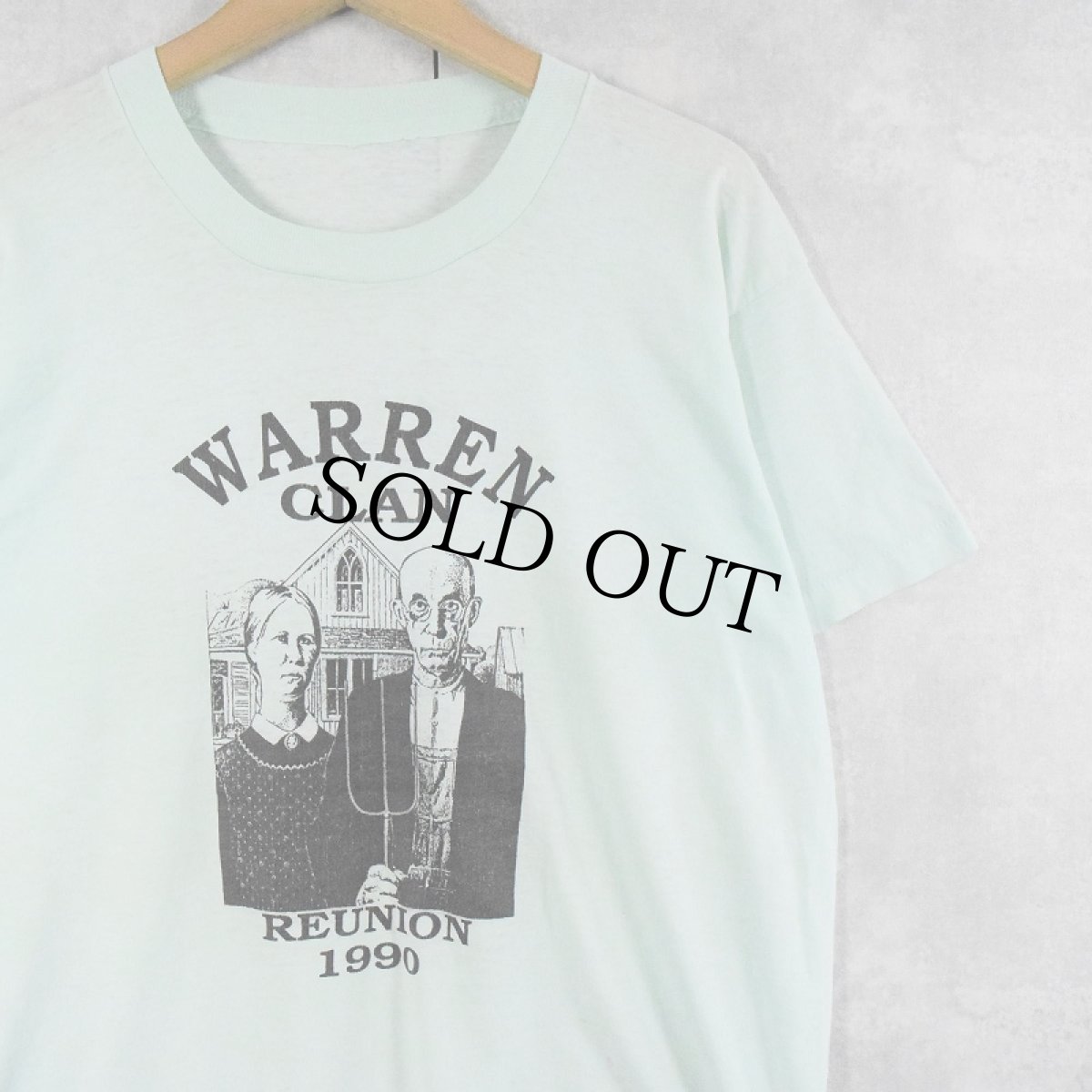 画像1: "WARREN CLAN" "REUNION 1990" シュールプリントTシャツ (1)