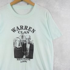 画像1: "WARREN CLAN" "REUNION 1990" シュールプリントTシャツ (1)