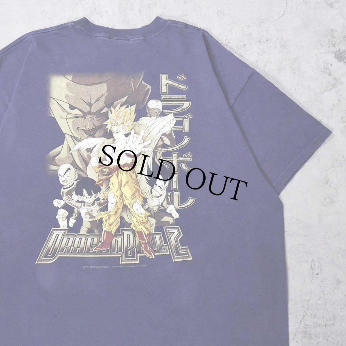 画像1: 1998 DRAGONBALL Z USA製 アニメキャラクタープリントTシャツ NAVY XXL (1)