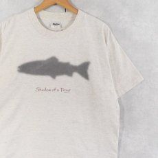 画像1: 90's Shadow of a trout パロディプリントTシャツ L (1)