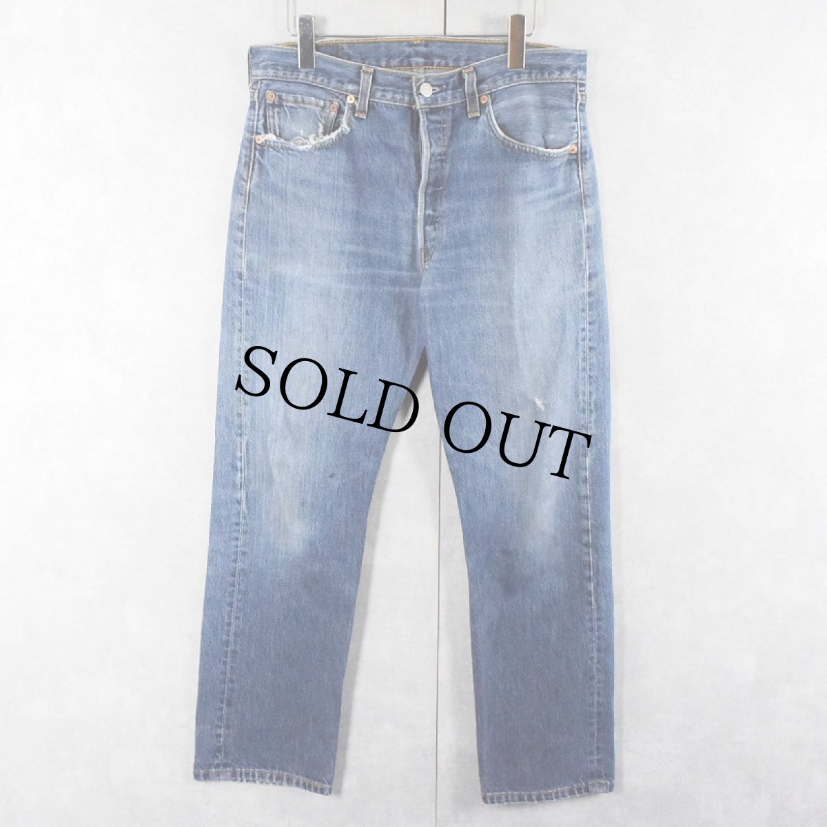 画像1: 90's Levi's 501 USA製 デニムパンツ W33 (1)