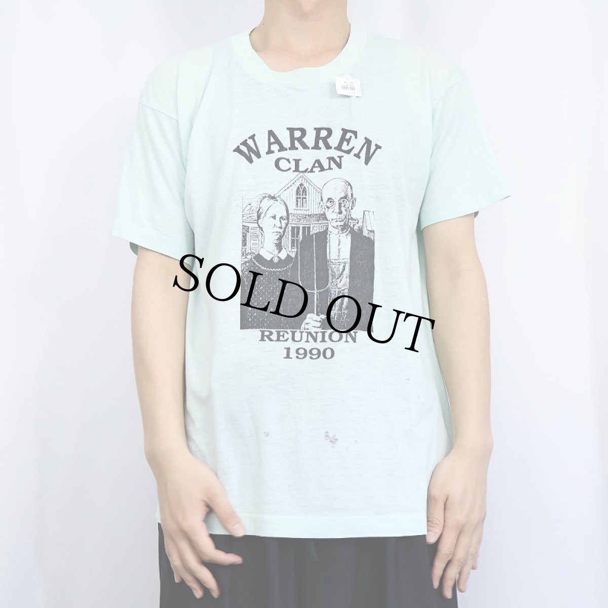画像2: "WARREN CLAN" "REUNION 1990" シュールプリントTシャツ (2)