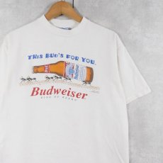 画像1: 90's Budweiser "THIS BUD'S FOR YOU..." ビールメーカープリントTシャツ L (1)