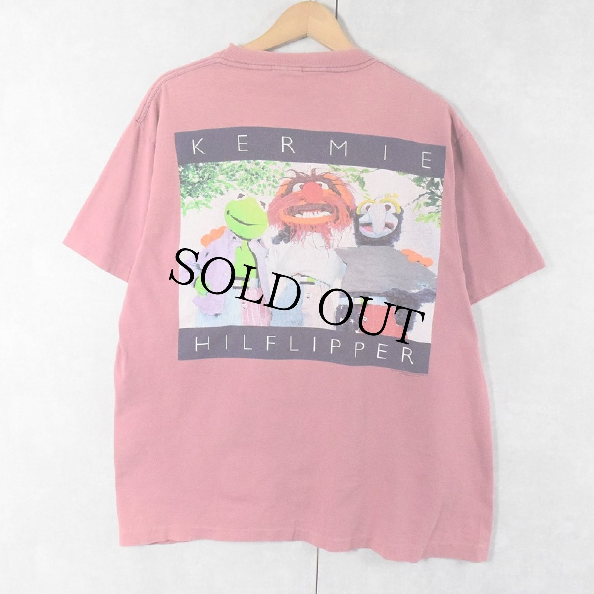 画像2: 90's The Muppets USA製 "KERMIE HILFLIPPER" パロディプリントTシャツ XL (2)
