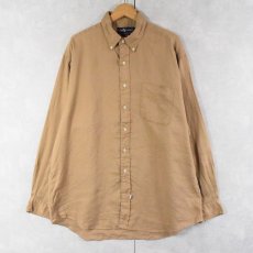 画像1: 90's Ralph Lauren リネンボタンダウンシャツ XL (1)
