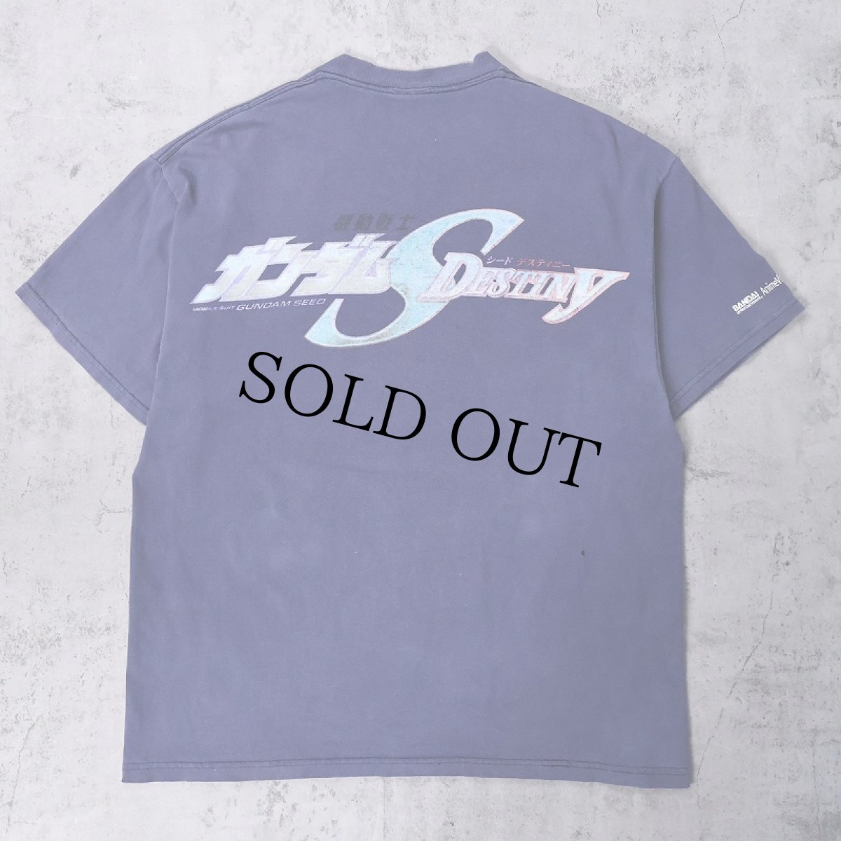 画像1: 2000's GUNDAM S DESTINY アニメプリントTシャツ NAVY L (1)