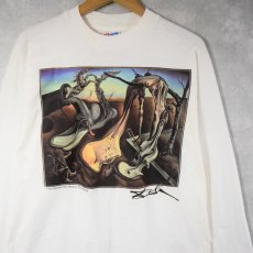 画像2: 90's SALVADOR DALI USA製 "APIDER OF THE EVENING" アートプリントロンT DEADSTOCK M (2)