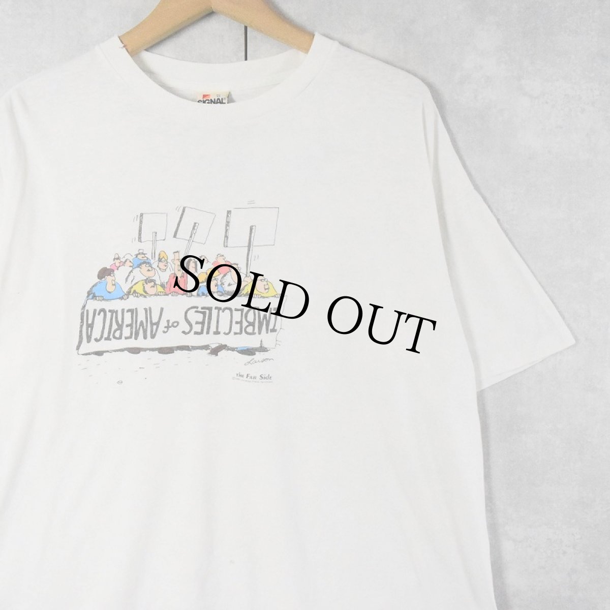 画像1: 80's THE FAR SIDE USA製 シュールイラストプリントTシャツ XL (1)