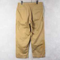 画像2: 40's U.S.ARMY "43カーキ" M-1943 チノトラウザーズ W33 (2)