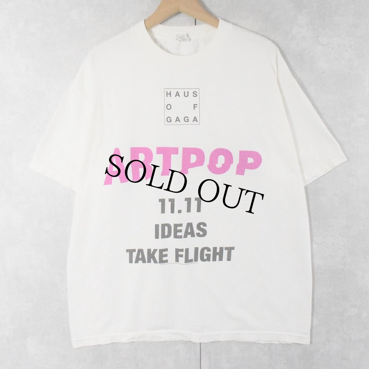 画像1: LADY GAGA "HAUS OF GAGA" クリエイティブチーム プリントTシャツ XL (1)