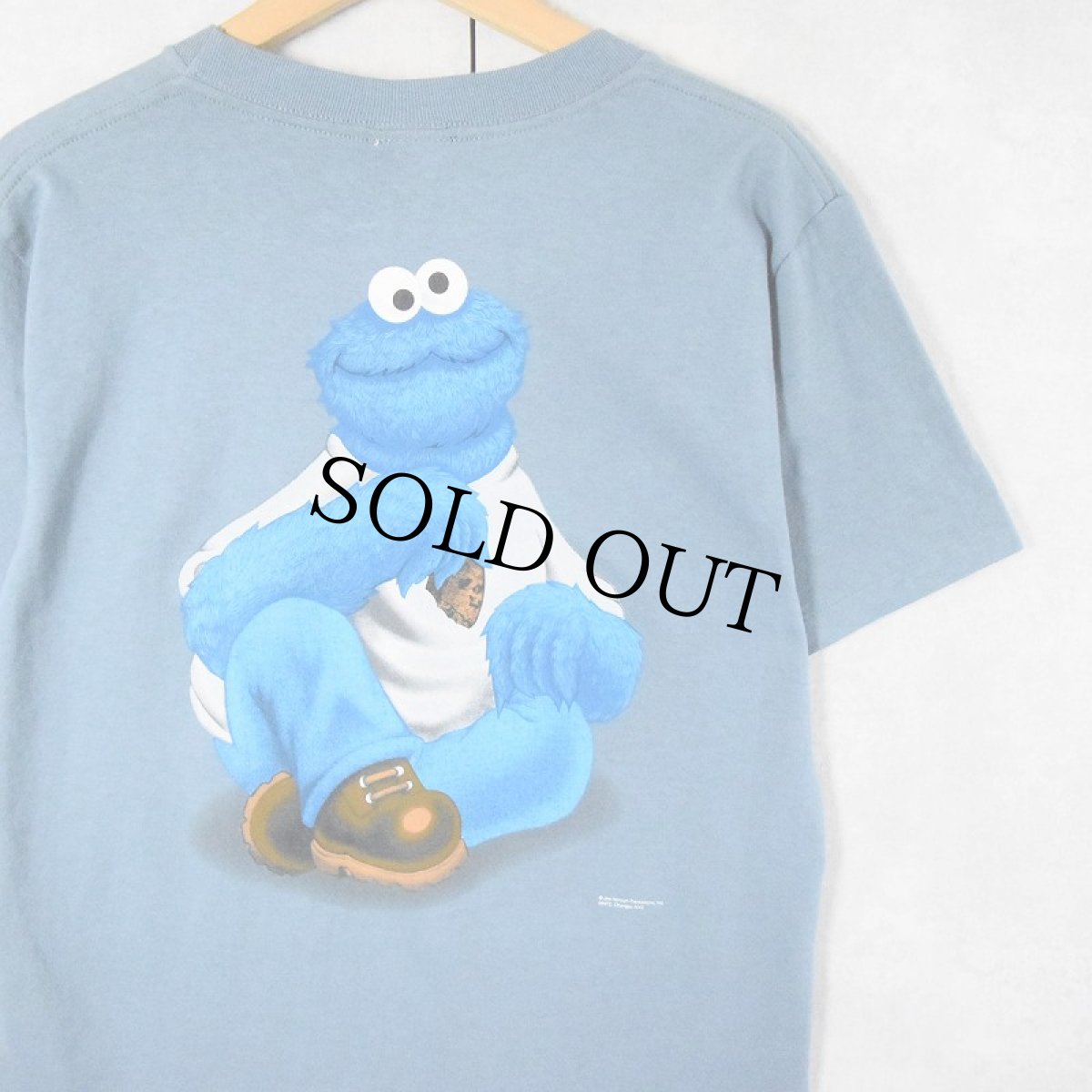 画像1: 90's COOKIE MONSTER USA製 "COOKIE WEAR" キャラクターパロディTシャツ XL (1)