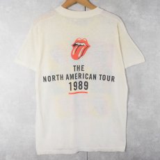画像2: 80's The Rolling Stones "THE NORTH AMERICAN TOUR 1989" ロックバンドツアーTシャツ (2)